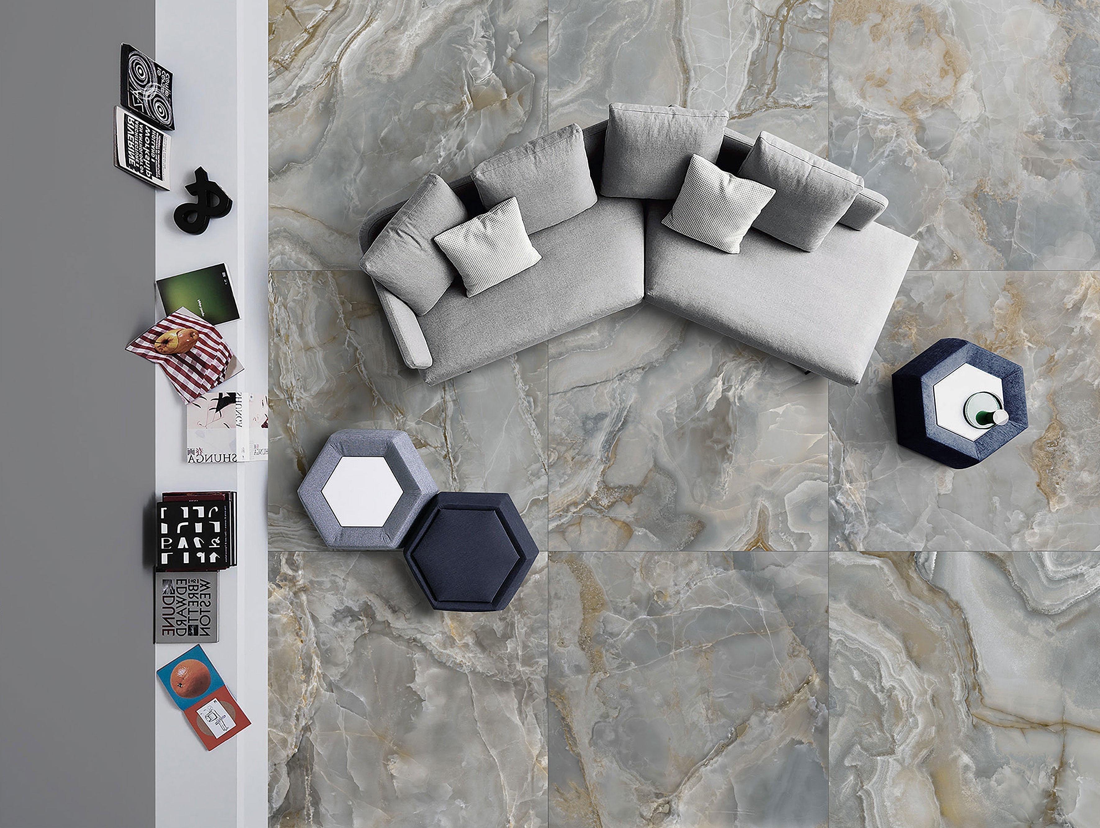 Artstone Onix Astral 60x120 - Polished - Premium Tiles from Kimo Group - Just GHS250! Shop now at Kimo in Ghana