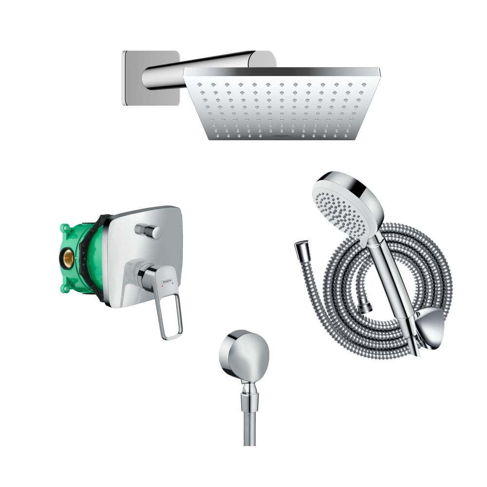 Hansgrohe Vernish Shape Chrome - Premium combo sets from kimo - Just GHS6320! Shop now at Kimo in Ghana