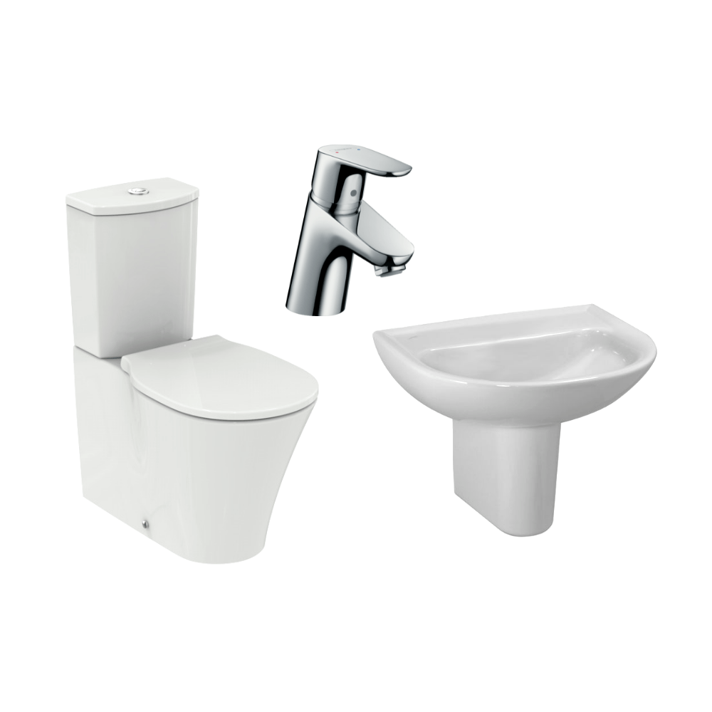 WC/Basin/Mixer Set 4 - Premium combo set from Kimo Group - Just GHS7200! Shop now at Kimo in Ghana