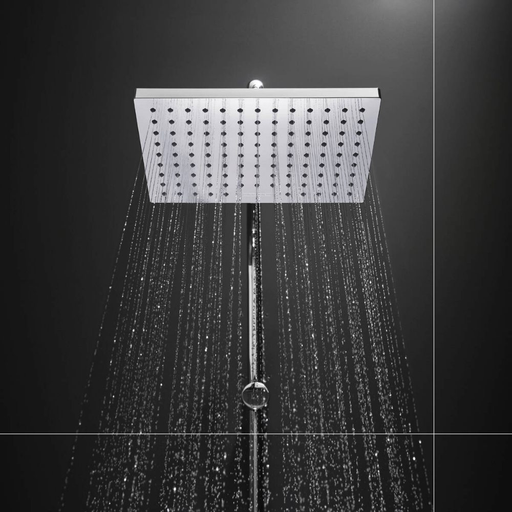 Vernis Shape Showerpipe with Spout - Premium Showers from Hansgrohe - Just GHS6250! Shop now at Kimo in Ghana