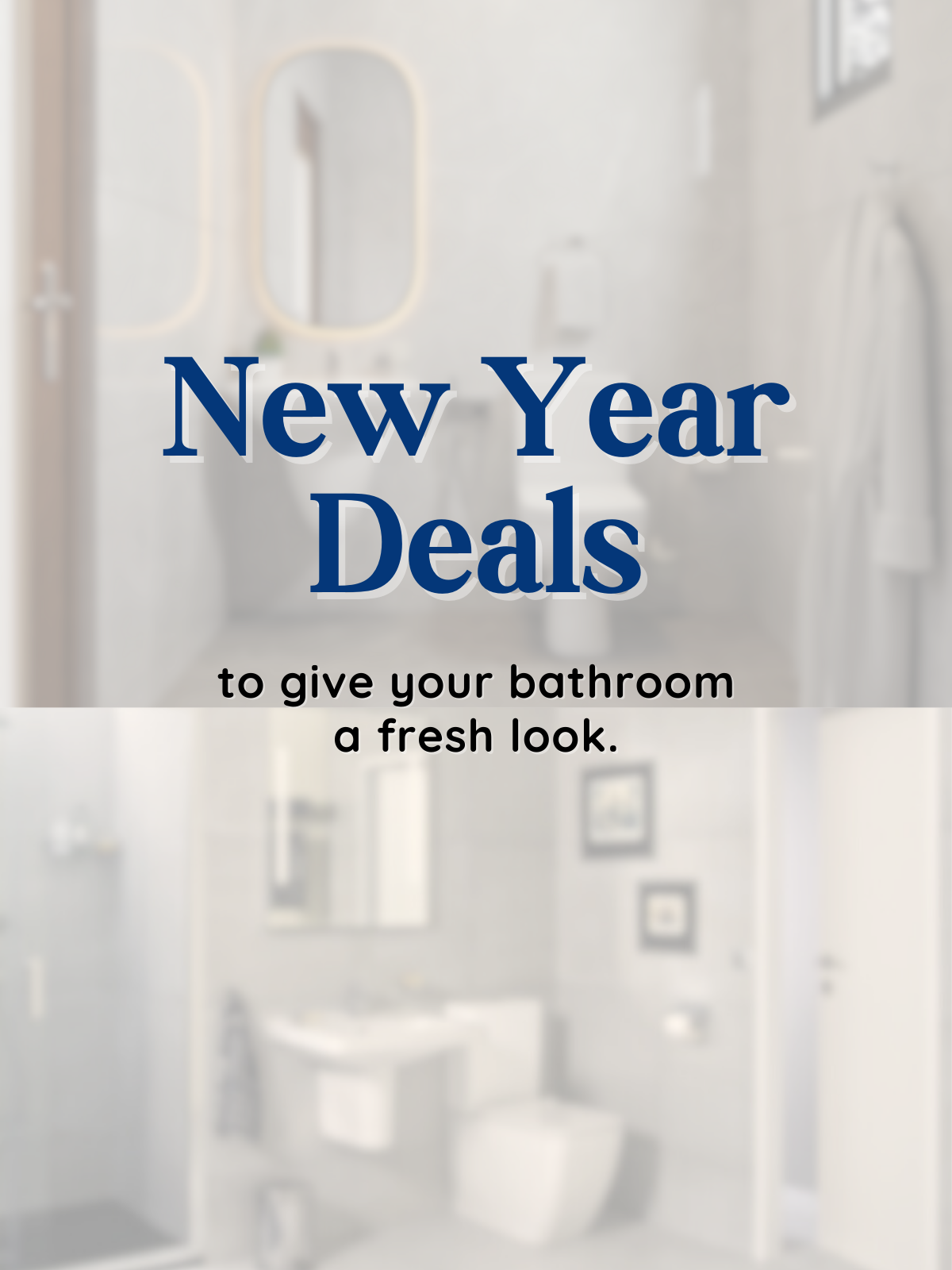 New Year Bathroom sets discount offer.
