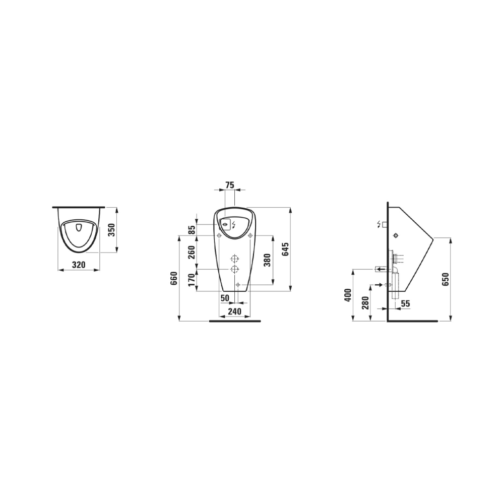 Laufen Caprino Urinal - Premium Toilets from Laufen - Just GHS1795! Shop now at Kimo in Ghana