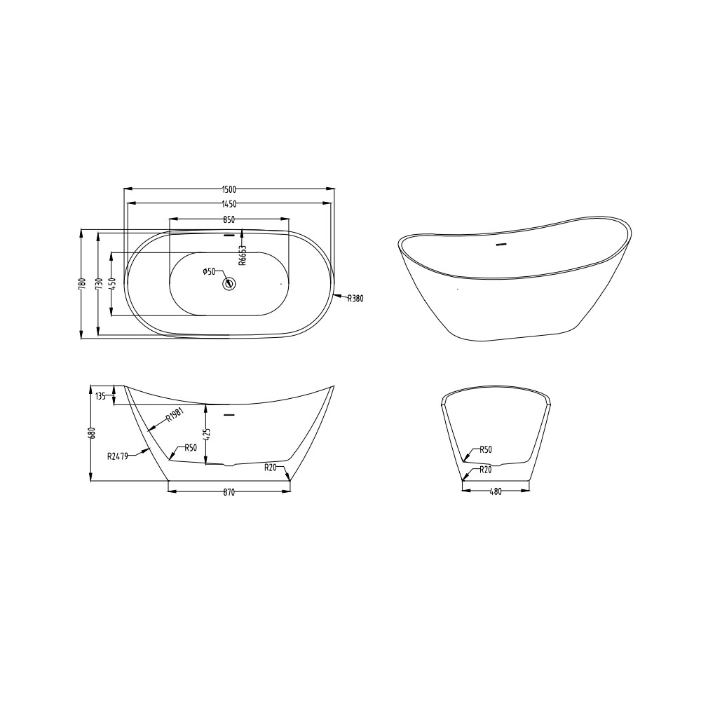 Sky Bathtub - Premium Baths from Tona - Just GHS8500! Shop now at Kimo in Ghana