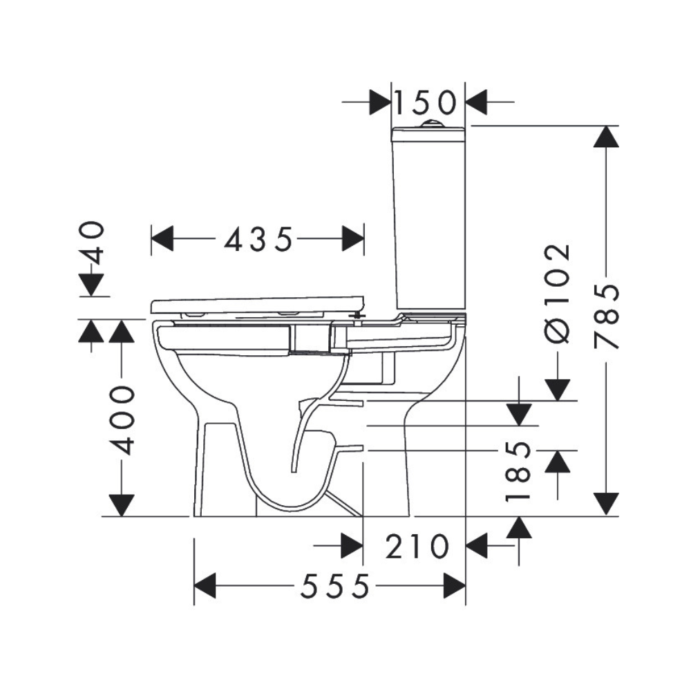 GladeLake S - Premium Toilets from Hansgrohe - Just GHS5300! Shop now at Kimo in Ghana