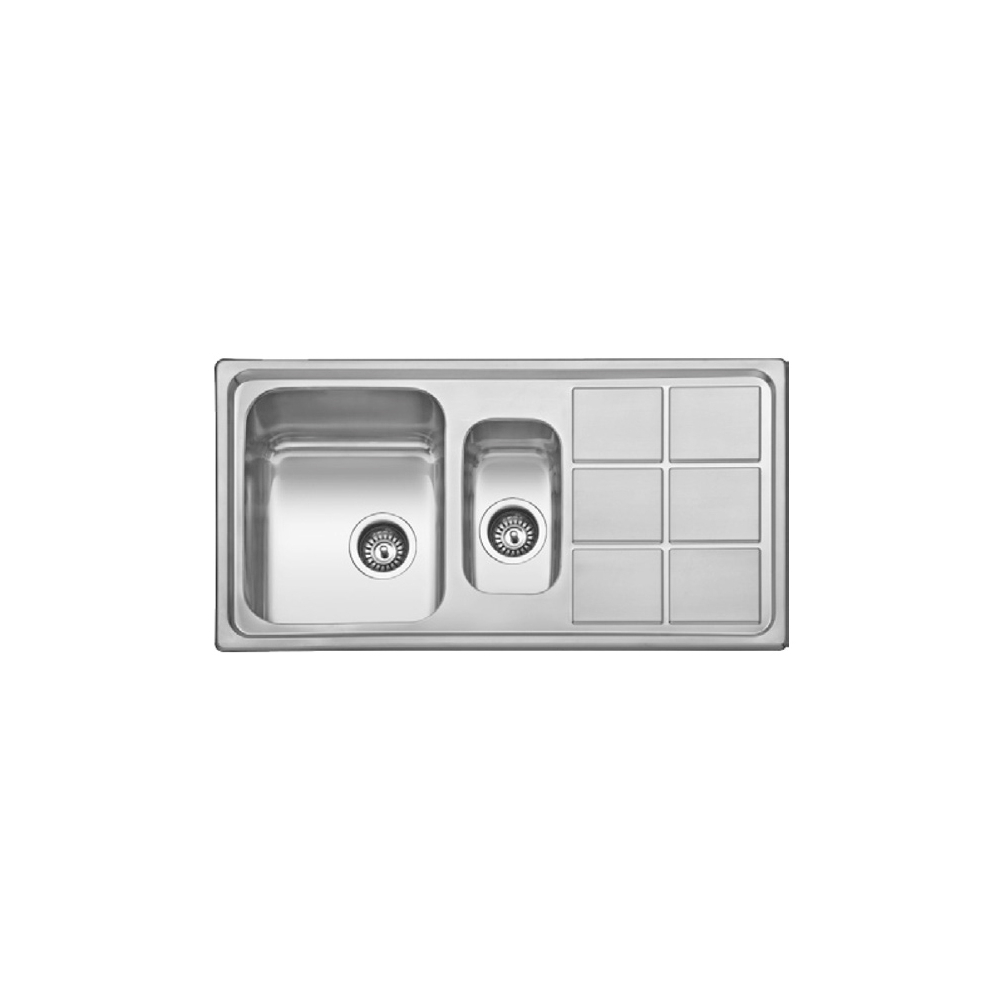 Inset Kitchen Sink Cubo (SBSD) - Premium Kitchen from Ctesi - Just GHS1995! Shop now at Kimo in Ghana