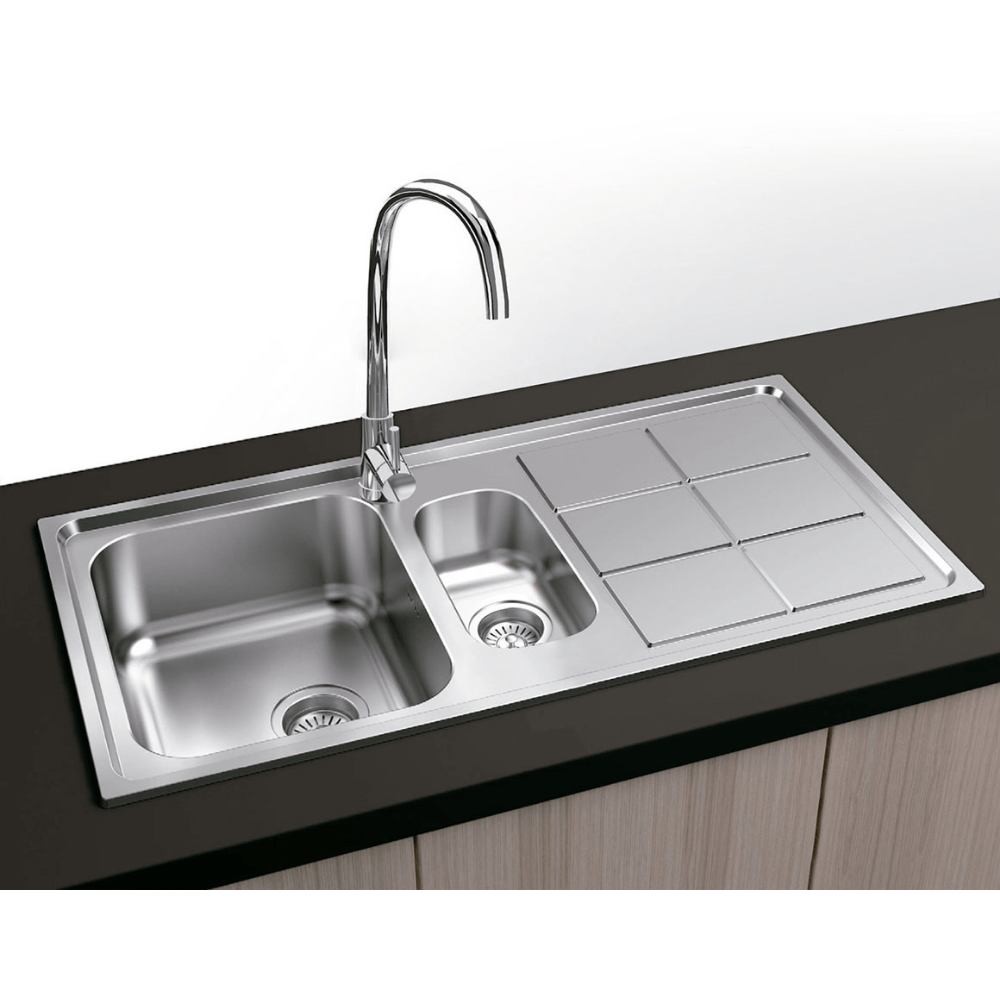 Inset Kitchen Sink Cubo (SBSD) - Premium Kitchen from Ctesi - Just GHS1995! Shop now at Kimo in Ghana