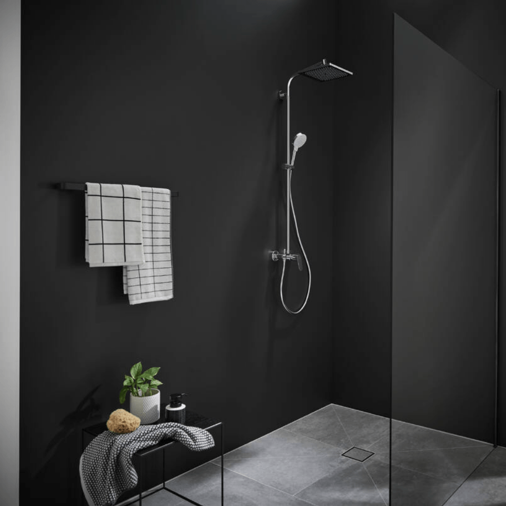 Crometta E 240 1jet Showerpipe - Premium Showers from Hansgrohe - Just GHS4950! Shop now at Kimo in Ghana