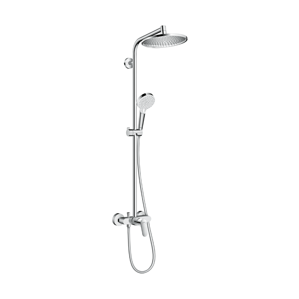 Crometta S 240 1jet Thermostat Showerpipe - Premium Showers from Hansgrohe - Just GHS8500! Shop now at Kimo in Ghana