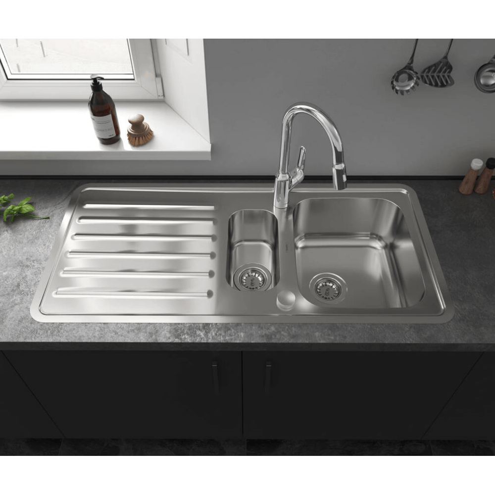 Built-in Kitchen Sink S51 450 with Drainboard - Premium Kitchen from Hansgrohe - Just GHS3500! Shop now at Kimo in Ghana